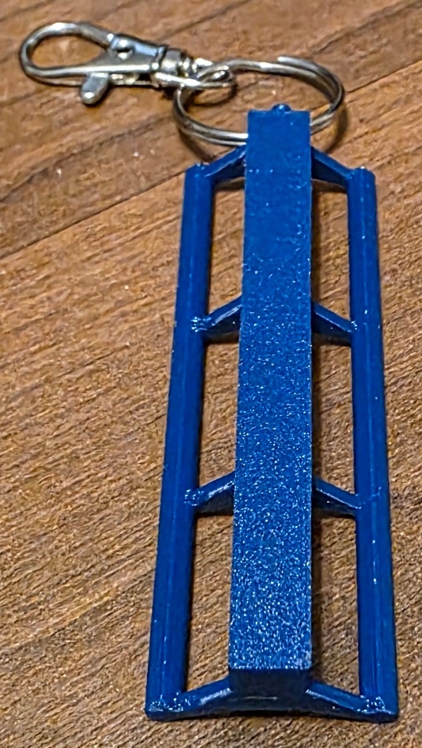 B&M Style Coaster Track Keychain 3.25"