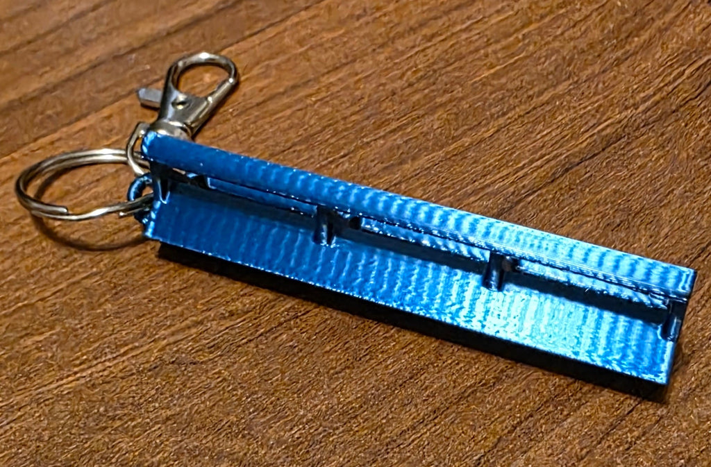 B&M Style Coaster Track Keychain 3.25"