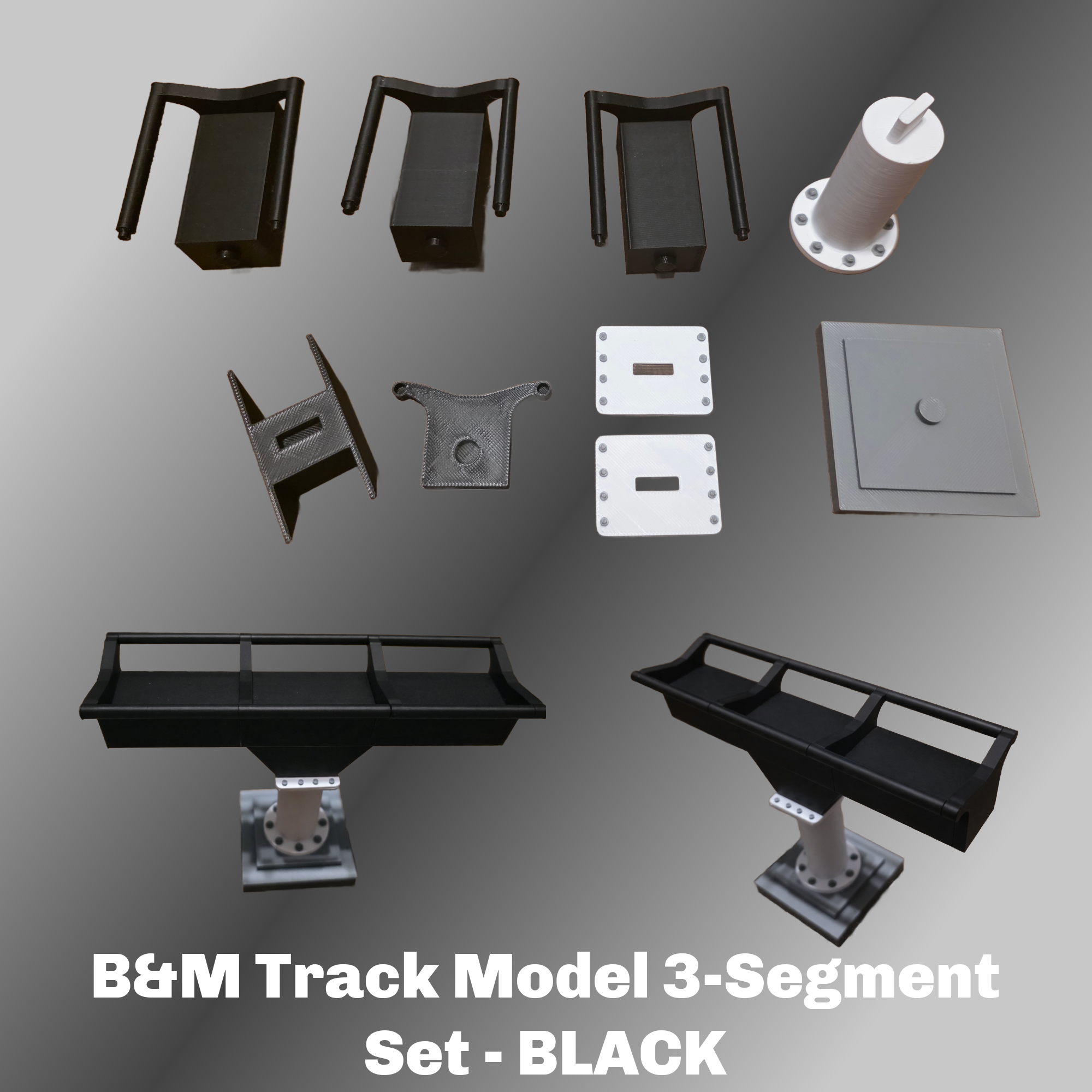 B&M Style Coaster Track Model Set
